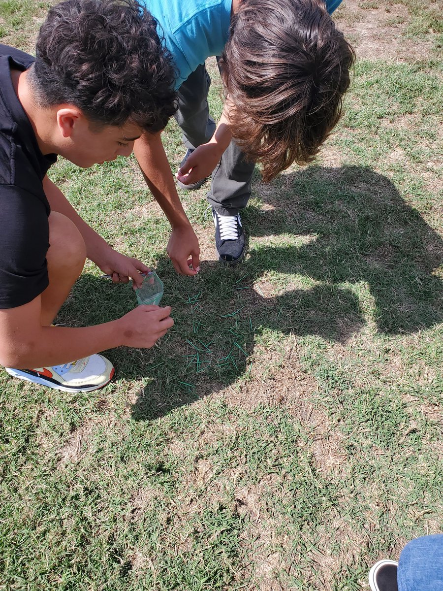 ChristinaJahr1's tweet photo. Taking labwork outside with @MesaUnionSchool 8th graders exploring natural selection as "birds" preying on different colored "worms". Excited to be engaging our middle school students with our newly adopted science program. #SEPUP #LabAids #DifferenceMaker ๐ฏ#TheMesaWay https://t.co/x80ErWNhRS