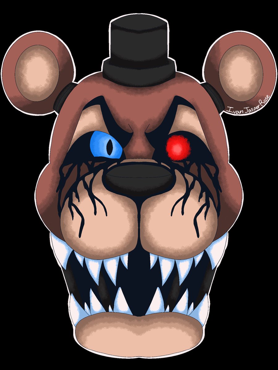 I know it's been a bit. I'm sorry. But here's a drawing of Freddy Fazbear I did.