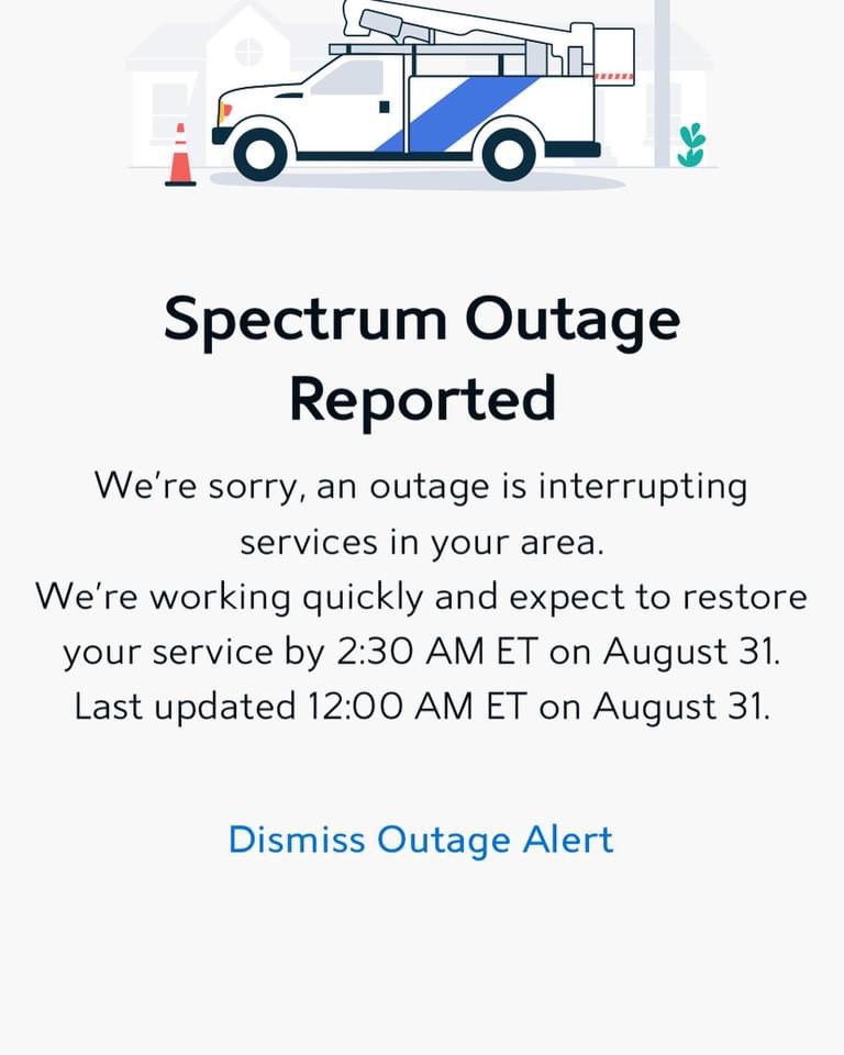 squeek93's tweet image. Another day, another outage. Your service is as craptastical as your employee’s attitudes. I had the displeasure speaking with “Noah” over the weekend. He said I should be happy that I would get three days of uninterrupted service?!?
@Ask_Spectrum @GetSpectrum