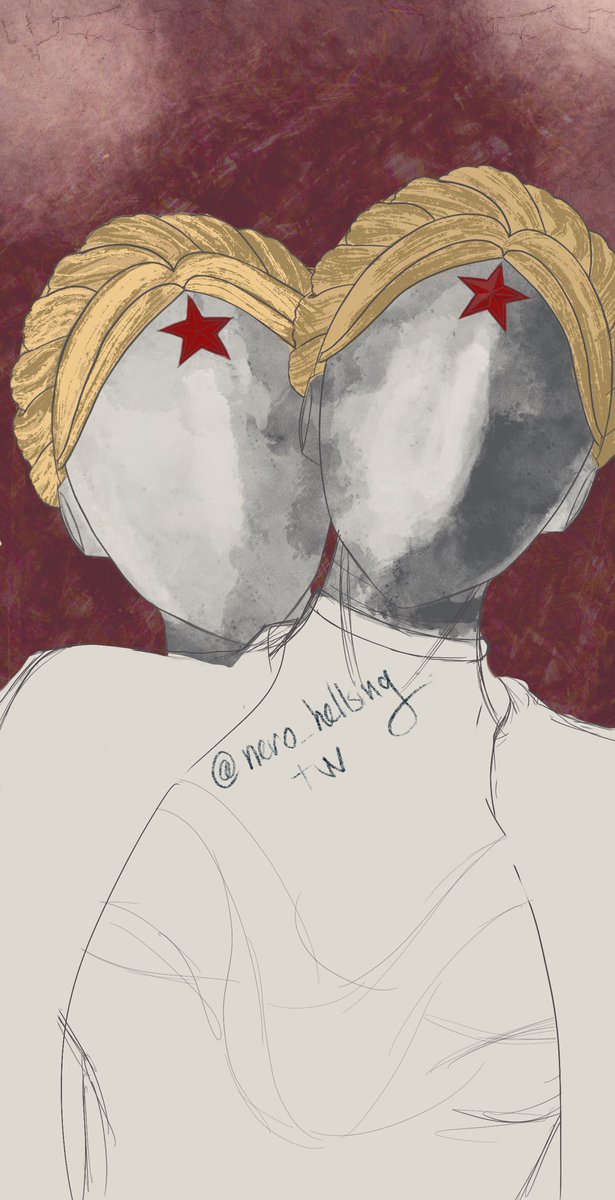 nero_hellsing's tweet photo. I think I wouldn’t finish them. So the sketch 

#atomicheart #twins #art https://t.co/XAF3XI5unw