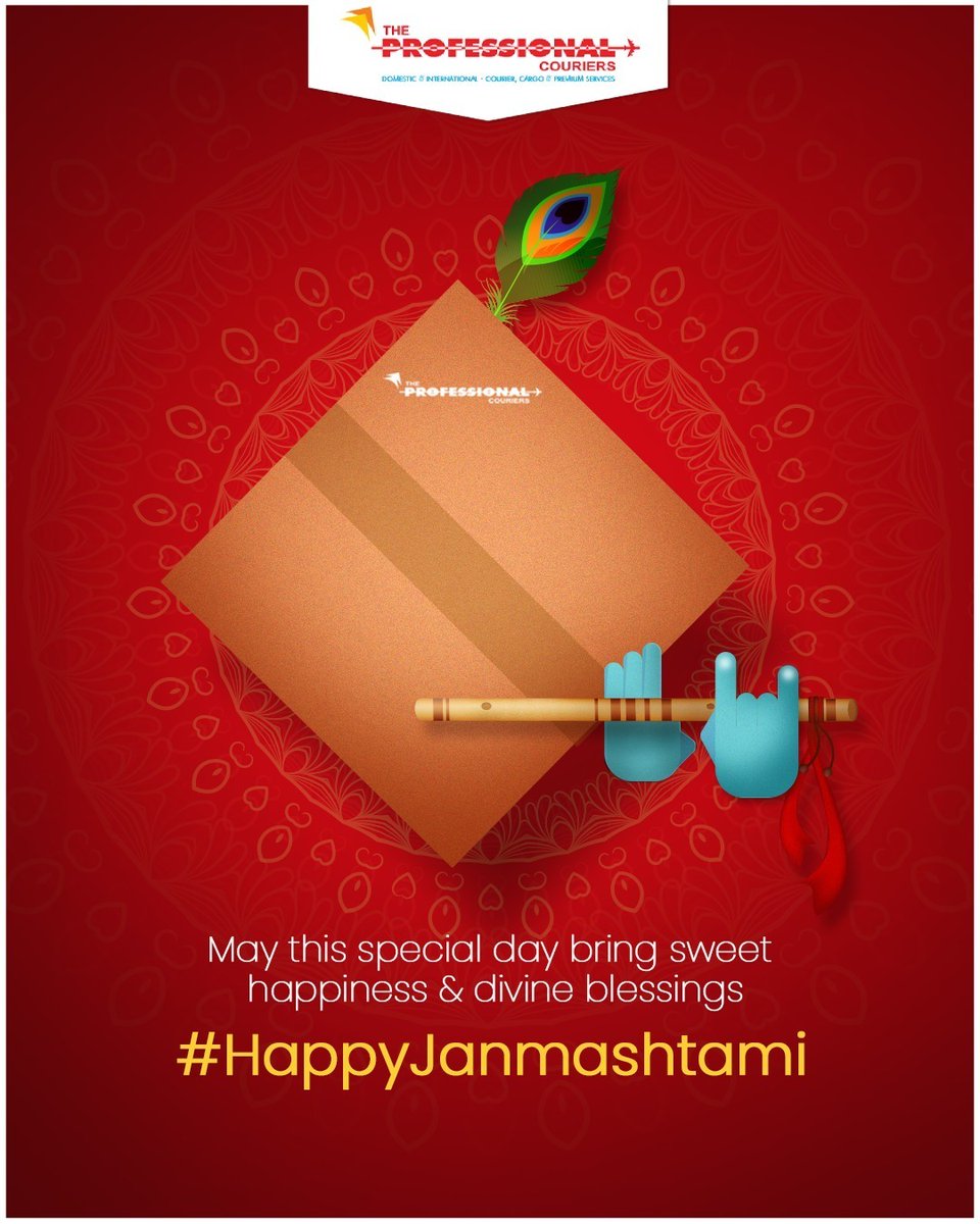 Let happiness & positivity be delivered to you this auspicious day! Wishing you all a very #HappyJanmashtami ❤️✨

#TheProfessionalCourier #DeliveryService #janmastami2023 #janmashtami #TopicalPost #Trending