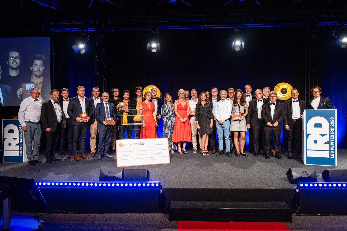 GroupeIRD's tweet image. #LesPépites2023 I Félicitations à nos Pépites 2023 récompensées pour leur dynamique d’innovation exemplaire. @EPPUR_eu @ThermieFrance @DiagRAMS_Tech @Poclain #MARANDIN @agrikolis 👏