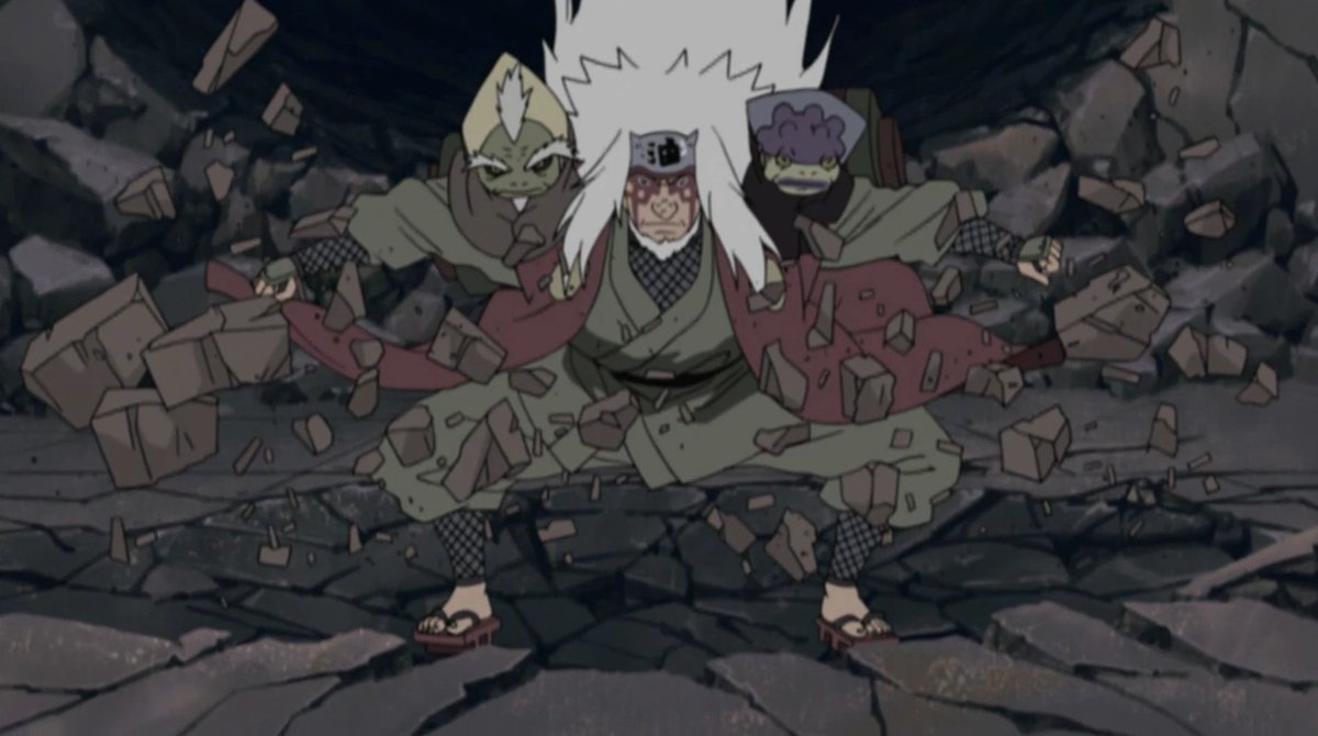 Worllff's tweet photo. Jiraya, l'un des trois Ninja légendaires:

- a accompli 1839 missions, soit plus que n'importe quel Shinobi

- a accompli 138 missions de rang S, soit plus que n'importe quel Shinobi

- Est passé Genin à 6 ans, soit un an plus tôt qu'Itachi Uchiha

- a découvert le secret de pain et a pu le transmettre

- a découvert l'existence de l'Akatsuki avant n'importe quel Shinobi de Konoha

- a été le Sensei du meilleur Shinobi de tous les temps (Naruto) et du Hokage le plus précoce (Minato Namikaze)

- Savait que derrière l'attaque de Kyubi il y avait un puissant Shinobi avec un plan précis 

Je m'arrête la car la liste est longue mais respectez cet Homme.