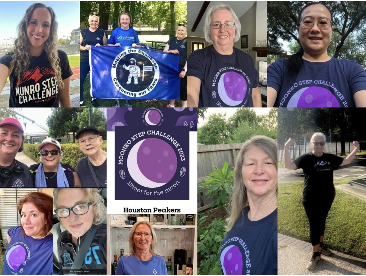 rheta7335's tweet photo. Houston Peakers are proud to join #MyPeakChallenge in raising money to find a cure for blood cancer. Our goal as a group is to walk to the moon. Won’t you join us by contributing to #BloodCancerUK thru Just Giving. https://t.co/da7BQHhNDB