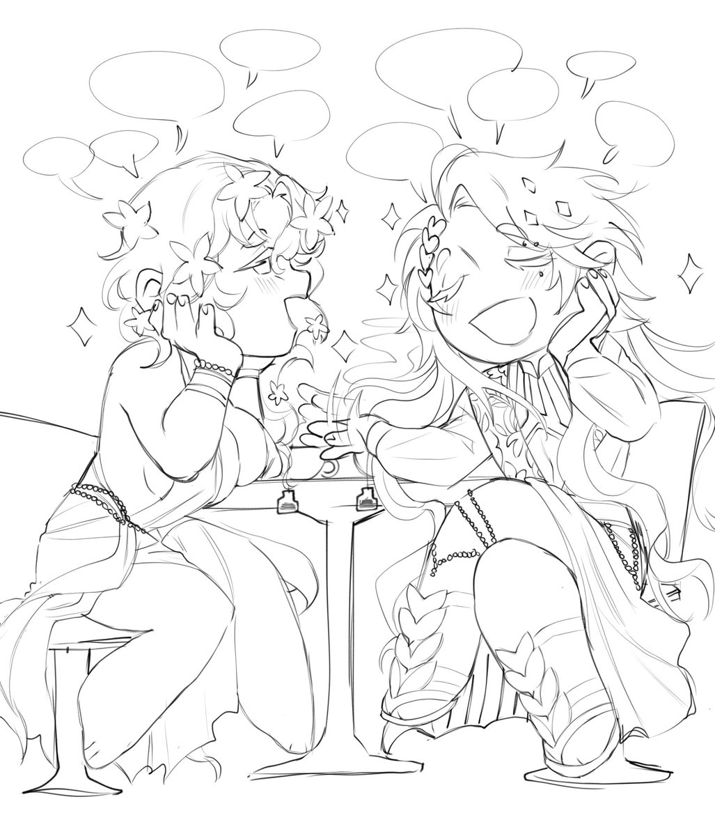 elnikochoro's tweet image. Se Juntas los sábados para hablar de chismes #shuumatsunovalkyrie