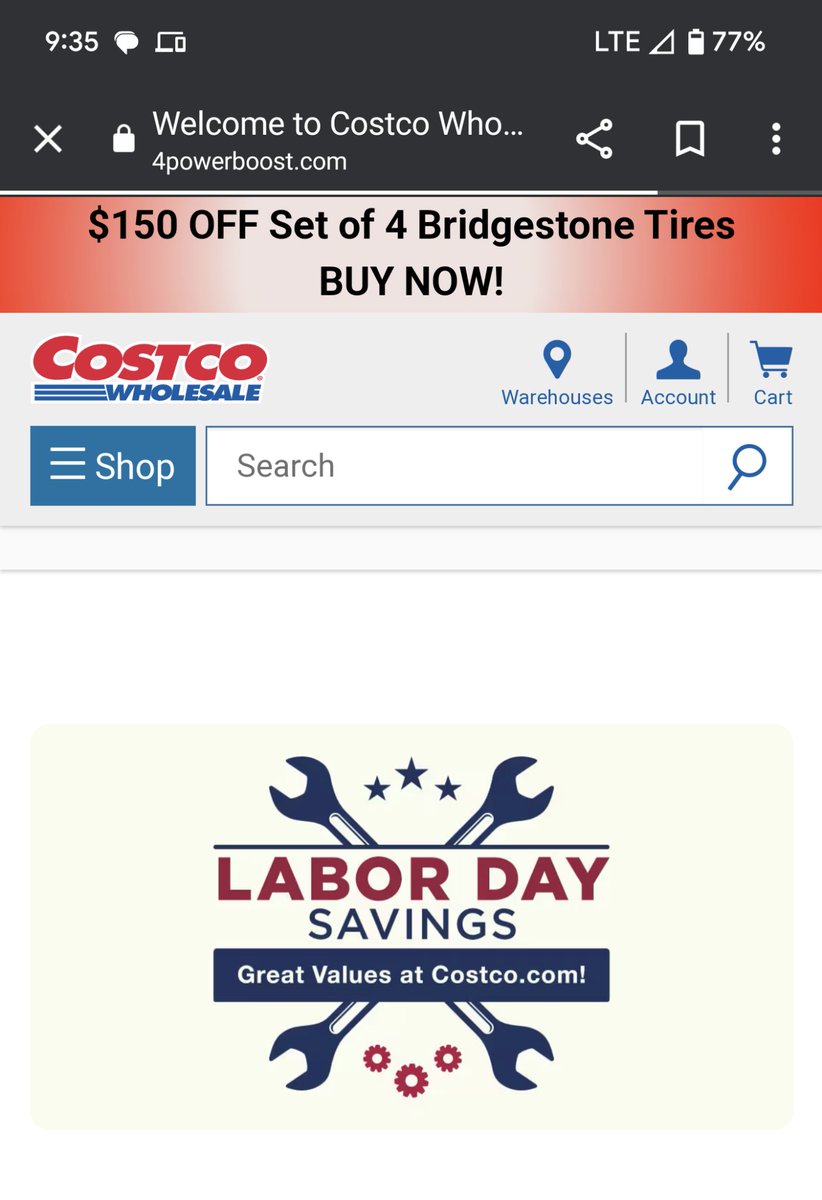PSA: Scam alert for Costco customers: Something was hacked, probably at Xfinity. Maybe elsewhere. If you go to costco<dot>com, for whatever reason you get to 4powetboost<dot>com, where any clicking on any link will ask for your Costco username, password, and then your credit card