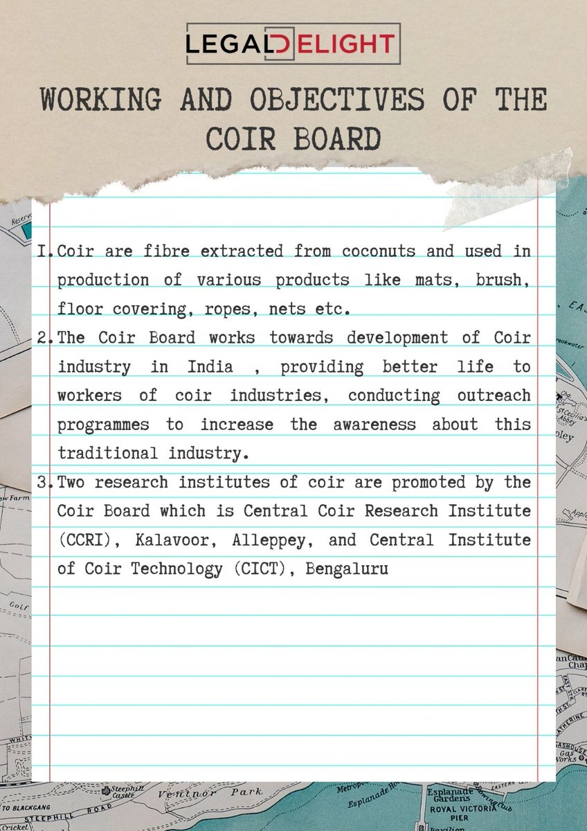 Here is an infographic to showcase, working and objectives of the coir board. To know more, click the link below:
legaldelight.com/2021/01/25/con…

#Coirboard #MSME #MSMEIndia #microsmallandMediumEnterprises #smallandmediumenterprises #MSMEregistration #BenefitsofMSME #legaldelight