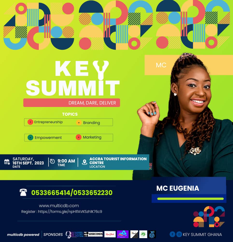 bra_fii3's tweet photo. Hi I’m inviting you to this years edition of KEY SUMMIT happening on the
16th Sept., 2023
@ Accra Tourist Information Center
👇🏾👇🏾👇🏾👇🏾👇🏾🙏🏾
Use link to register for the KEY SUMMIT - 🌱 #multicdb
https://t.co/e92hZpfJBz
#HELPSHARE https://t.co/WnA71xpQvS