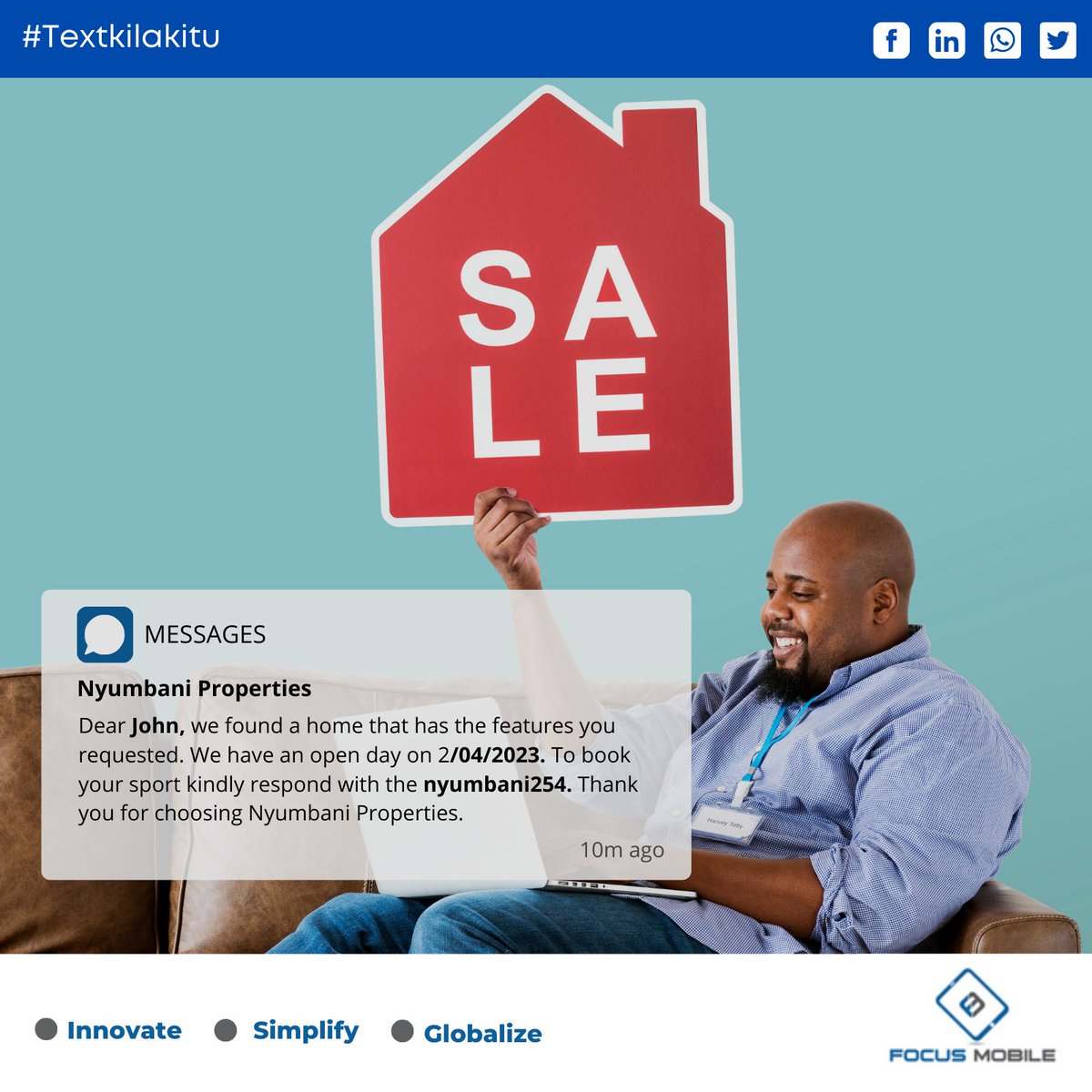 SMSLeopard's tweet photo. Making follow-ups via call may be time-consuming & costly. Leverage the power of bulk SMS and provide alerts, notifications & reminders to customers on the most convenient platform, #SMS. Get connected: https://t.co/0yKkmDPyo9 #SMSLeopard #Nairobi #bulksmskenya #bulksmsprovider https://t.co/15JOMmkAtw