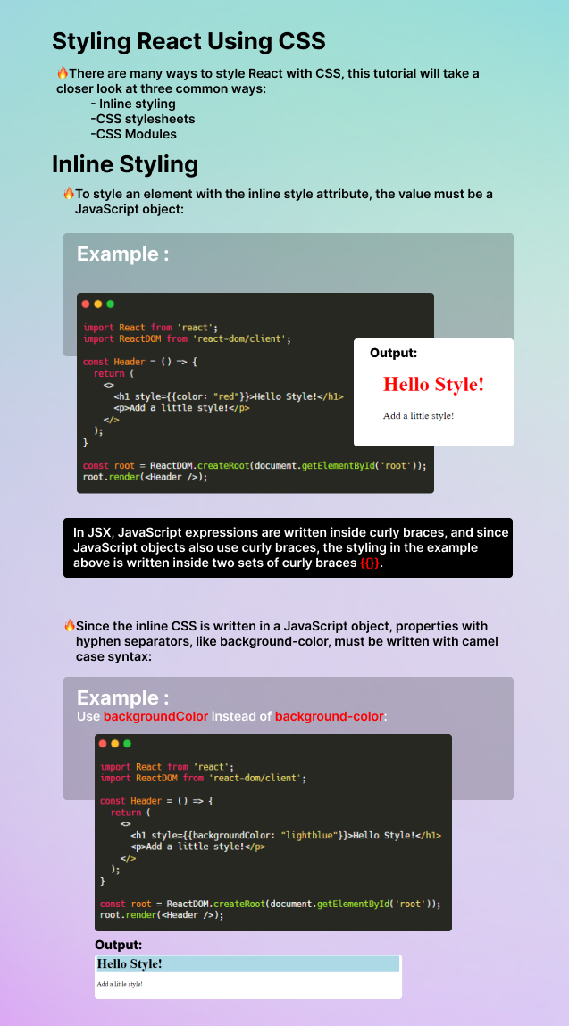 arunprasanthm7's tweet image. ⚡The way of styling React using CSS🌈
🎯check this 👇🏼👇🏼

#reactcss #css #react #reactjs #reactjsdevelopment