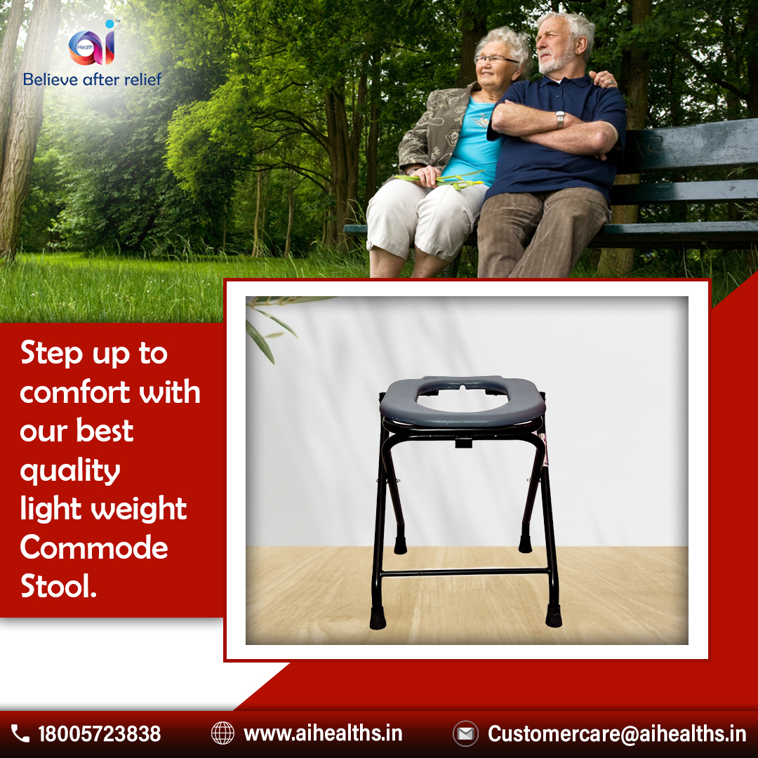 AiHealth4's tweet image. "Step up to comfort with our best quality light weight Commode stool."

For Orders call now at 18005723838

#aihealths #commode #commodestool #stool #oldcommode #safetyfirst #comfortable #relaxing #myself #wonderful #fit #adult #healthcare #health #care #wellbeing #wellness