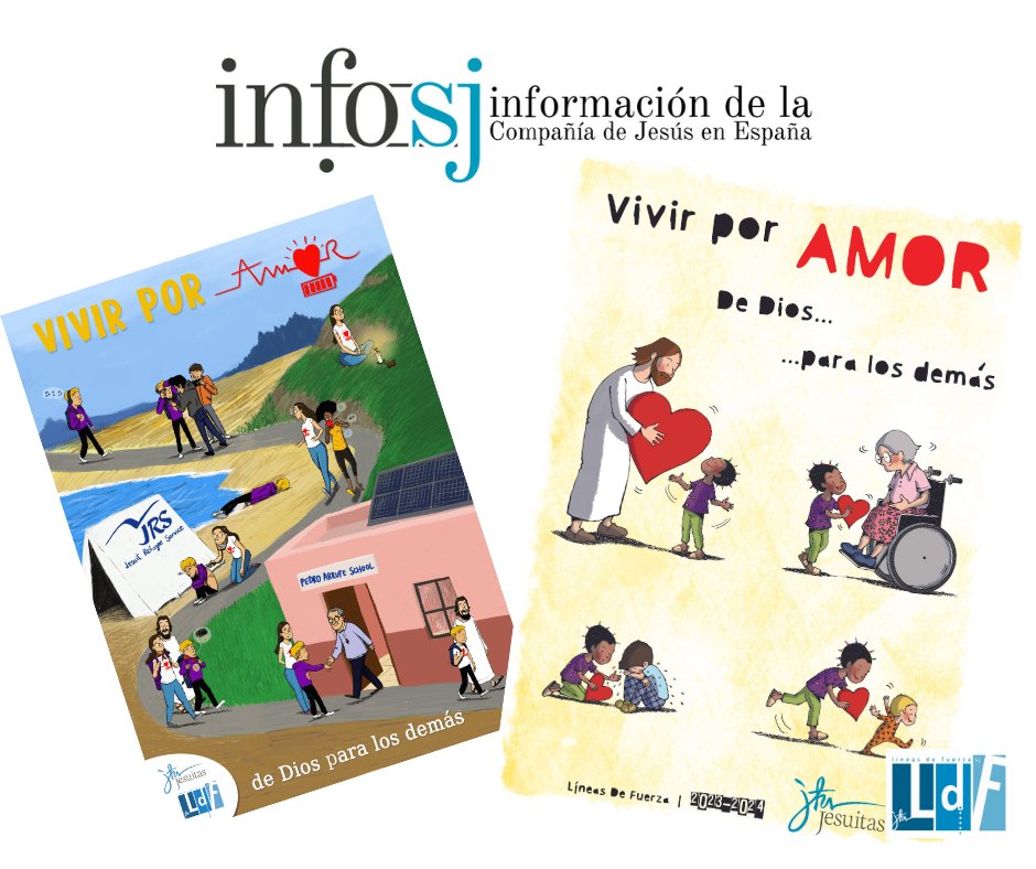 LdeFsj's tweet photo. Artículo en InfoSJ, de @JesuitasESP, sobre nuestra campaña para este curso, que esperamos esté lleno de Amor, que proviene de Dios y nos lleva a darnos a los demás. #VivirPorAmor
https://t.co/BRE33wocPI https://t.co/Cb2DFjoxW8