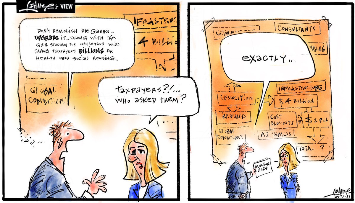 Leahy Cartoons (@leahycartoons) on Twitter photo GABBA DEMOLITION UNNECESSARY #auspol <a href="/couriermail/">The Courier-Mail</a> <a href="/qldpol_updates/">Qld Pol updates</a> <a href="/AUcartoonists/">Cartoonists</a> <a href="/InsidersABC/">Insiders ABC</a> <a href="/ABCthedrum/">ABC The Drum</a> <a href="/GuardianAus/">Guardian Australia</a> <a href="/crikey/">Abi Dakin</a> <a href="/brisbanetimes/">Brisbane Times</a> <a href="/TheNewDailyAu/">The New Daily</a> GABBA DEMOLITION UNNECESSARY #auspol <a href="/couriermail/">The Courier-Mail</a> <a href="/qldpol_updates/">Qld Pol updates</a> <a href="/AUcartoonists/">Cartoonists</a> <a href="/InsidersABC/">Insiders ABC</a> <a href="/ABCthedrum/">ABC The Drum</a> <a href="/GuardianAus/">Guardian Australia</a> <a href="/crikey/">Abi Dakin</a> <a href="/brisbanetimes/">Brisbane Times</a> <a href="/TheNewDailyAu/">The New Daily</a>