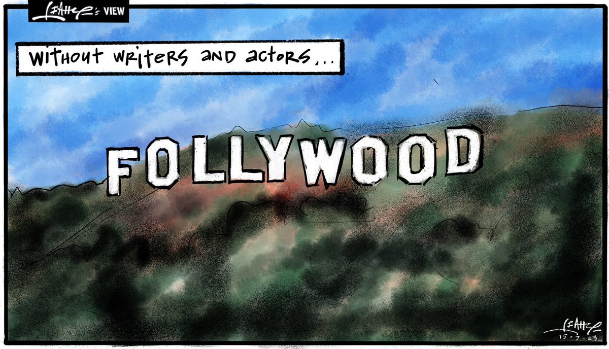 Leahy Cartoons (@leahycartoons) on Twitter photo WHEN CORPORATIONS WON’T NEGOTIATE <a href="/THR/">The Hollywood Reporter</a> #Hollywood #auspol <a href="/couriermail/">The Courier-Mail</a> <a href="/qldpol_updates/">Qld Pol updates</a> <a href="/AUcartoonists/">Cartoonists</a> <a href="/InsidersABC/">Insiders ABC</a> <a href="/ABCthedrum/">ABC The Drum</a> <a href="/GuardianAus/">Guardian Australia</a> <a href="/crikey/">Abi Dakin</a> <a href="/brisbanetimes/">Brisbane Times</a> <a href="/TheNewDailyAu/">The New Daily</a> WHEN CORPORATIONS WON’T NEGOTIATE <a href="/THR/">The Hollywood Reporter</a> #Hollywood #auspol <a href="/couriermail/">The Courier-Mail</a> <a href="/qldpol_updates/">Qld Pol updates</a> <a href="/AUcartoonists/">Cartoonists</a> <a href="/InsidersABC/">Insiders ABC</a> <a href="/ABCthedrum/">ABC The Drum</a> <a href="/GuardianAus/">Guardian Australia</a> <a href="/crikey/">Abi Dakin</a> <a href="/brisbanetimes/">Brisbane Times</a> <a href="/TheNewDailyAu/">The New Daily</a>