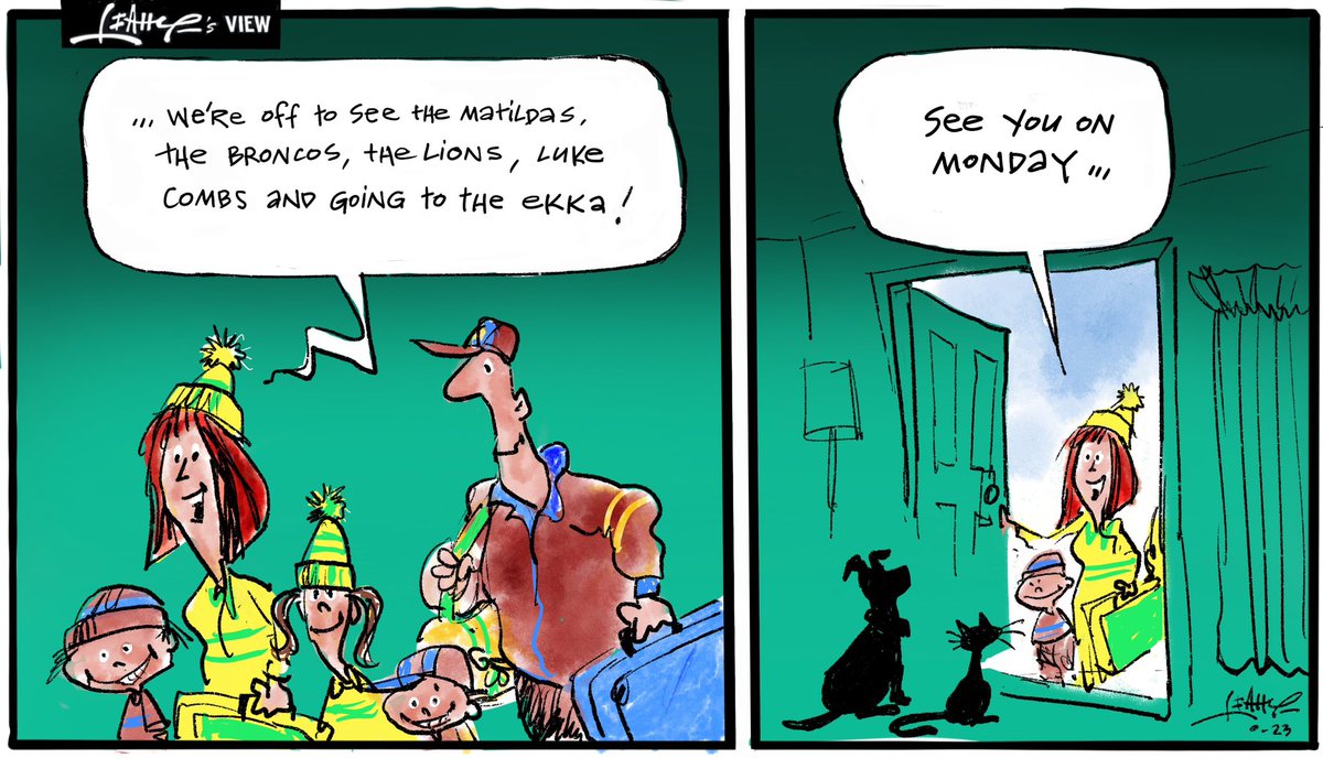 BIG SPORT WEEKEND #auspol <a href="/couriermail/">The Courier-Mail</a> <a href="/qldpol_updates/">Qld Pol updates</a> <a href="/AUcartoonists/">Cartoonists</a> <a href="/InsidersABC/">Insiders ABC</a> <a href="/ABCthedrum/">ABC The Drum</a> <a href="/GuardianAus/">Guardian Australia</a> <a href="/crikey/">Abi Dakin</a> <a href="/brisbanetimes/">Brisbane Times</a> <a href="/TheNewDailyAu/">The New Daily</a>