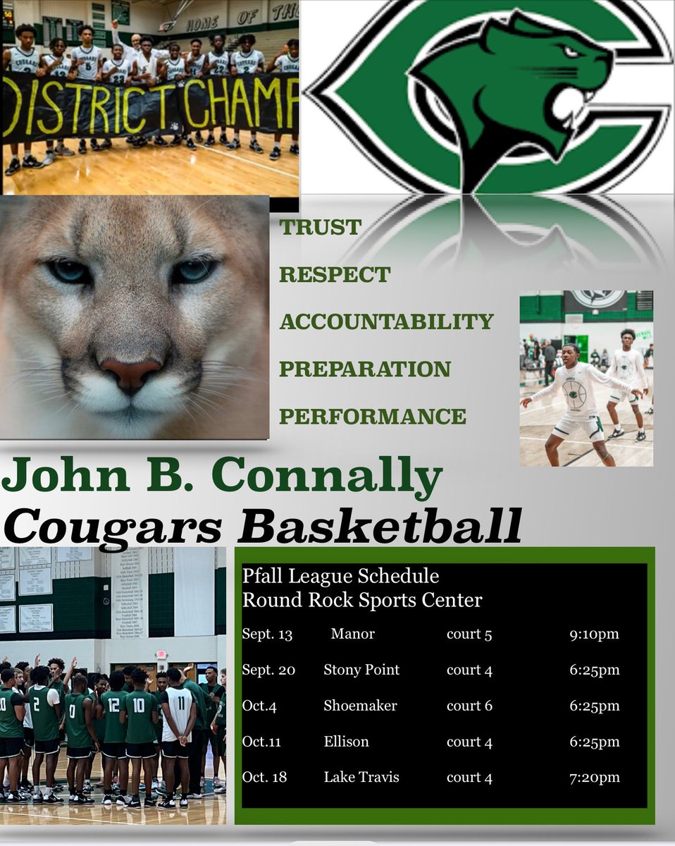 ConnallyCougarBball (@bballcougar) on Twitter photo Very tough schedule for PFall League! Be sure to come out and support <a href="/BballCougar/">ConnallyCougarBball</a>! Very tough schedule for PFall League! Be sure to come out and support <a href="/BballCougar/">ConnallyCougarBball</a>!