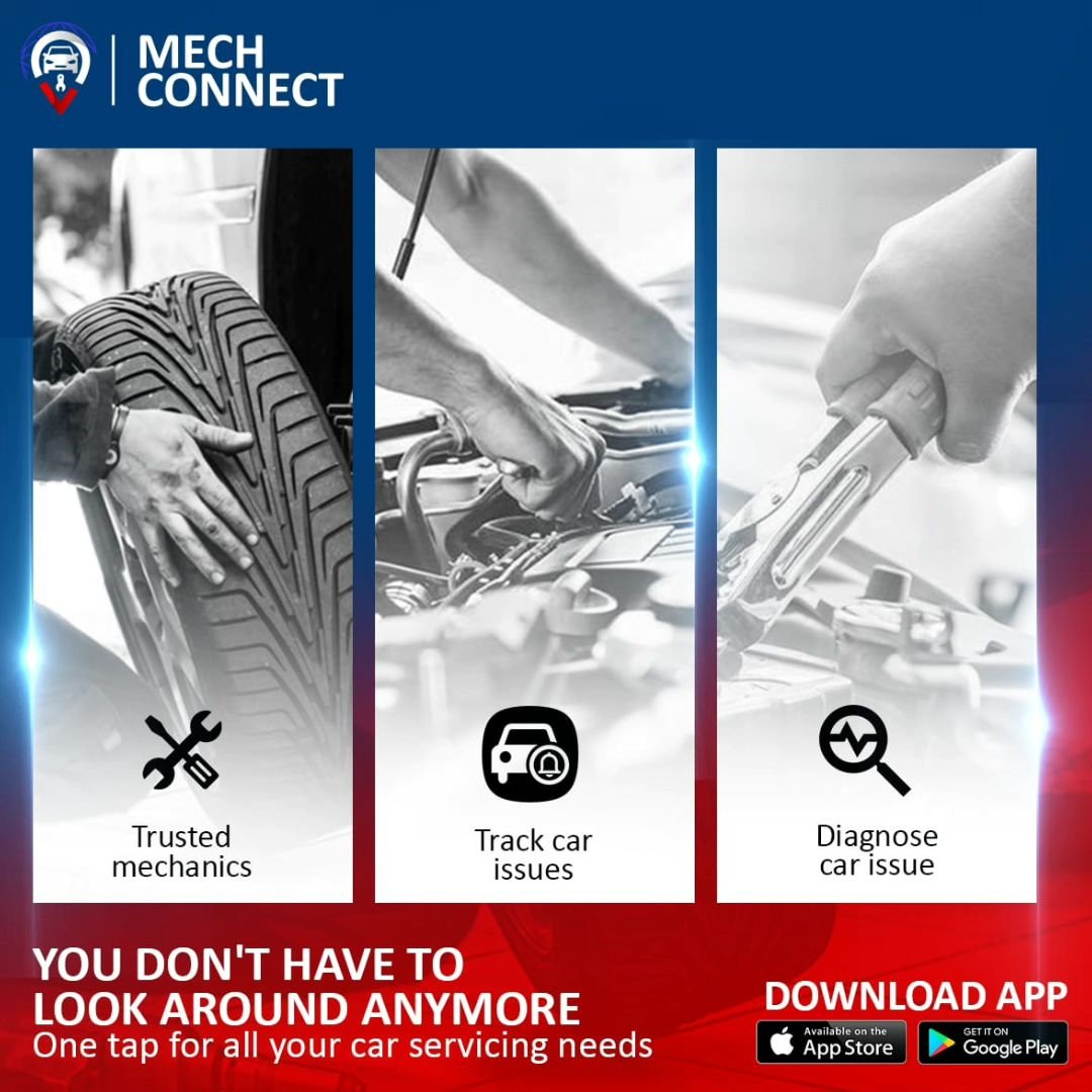 Mecch Connect comes to bring you ease and efficiency. We come to help you with professional services for your vehicle from your smartphone. Download the Mech Connect App today and get trusted mechanics from your location anywhere anytime.  Get the App today.
#mechconnect