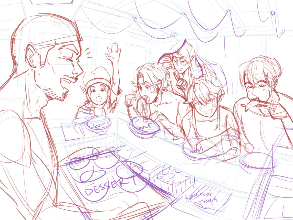 I’m feeding my ocs because seeing my ocs happy makes me happy (*¯︶¯*)