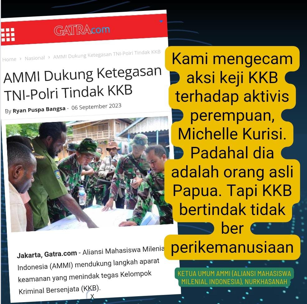 Kejadian lagi. Ayo lah TNI Polri, apalagi yang ditunggu. KKB Papua sudah kelewatan.

#TNIPolriMakinTegasDiPapua