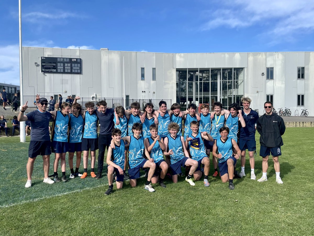 Congratulations to our Years 8/9 Boys Football Team on their Grand Final win today over Bialik 56-48. It was a hard fought victory over close competition. Well done boys!! #belong #bettertogether