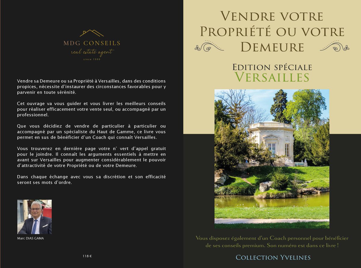 L'Immobilier #HautdeGamme traverse une période compliquée. Comment vendre sa Propriété ou sa Demeure efficacement ? Quelles sont les stratégies pertinentes, hors des sentiers battus.
Découvrez-le sur Amazon #Versailles #Yvelines