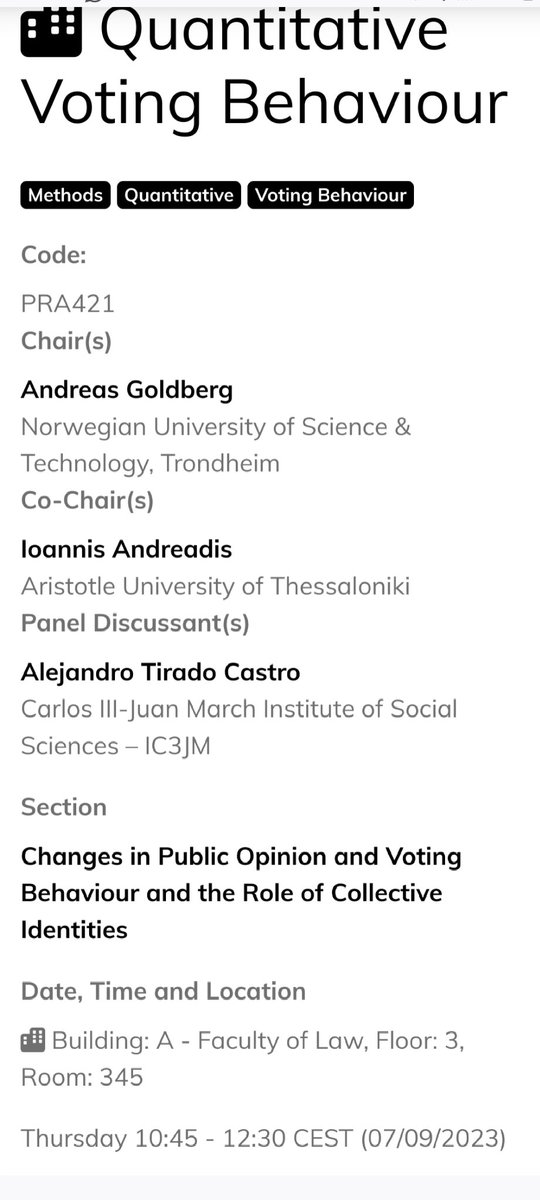 Very excited to present my paper on childhood poverty and political participation  today at #ecprgc23 in a great panel!