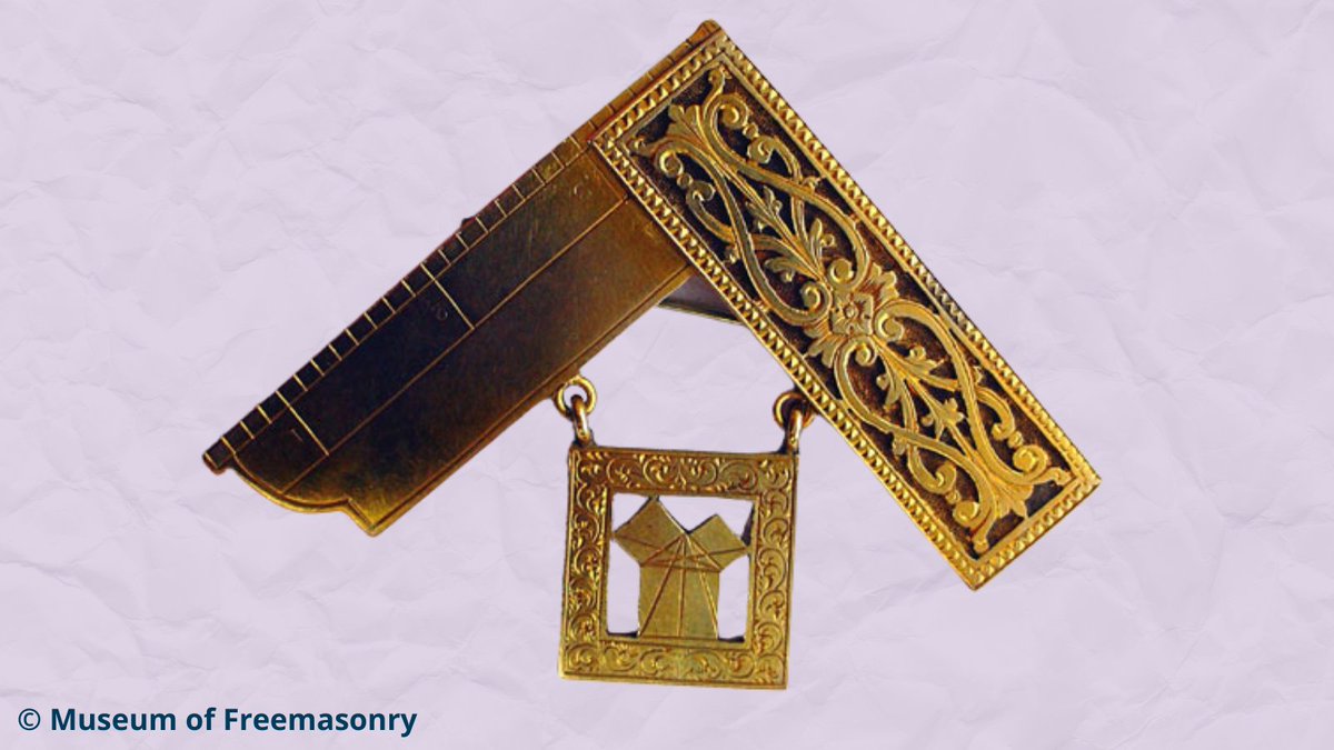 ⏪ Let's take it back to 1879 to this ornate Past Maser's Jewel for St. Helena Lodge this #ThrowbackThursday. This gold jewel has a unique set square measuring rule design and was presented to W. Bro James Scott nearly 150 years ago!
<a href="/MuseumFreemason/">Museum of Freemasonry</a> 📸