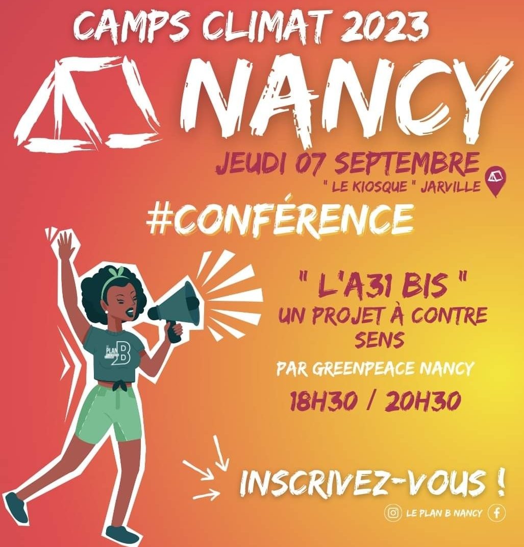 greenpeacenancy's tweet photo. J - 1 avant l'événement de la rentrée à #Nancy : le camps climat 2023 🔥
Voici le programme de jeudi 🙂
Lien de l'événement https://t.co/9PII0orSl9 https://t.co/wZMixLRKF2