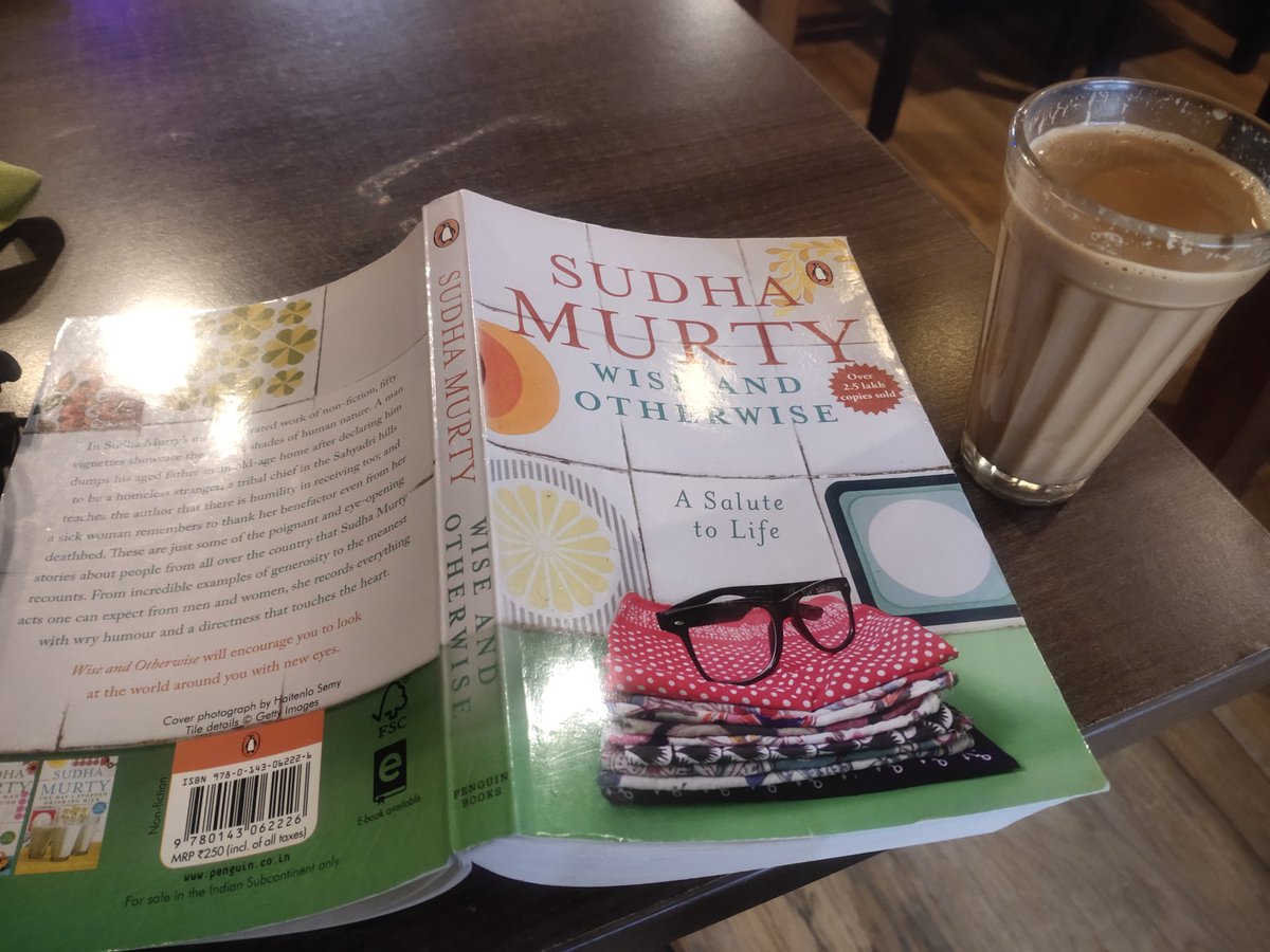RubyRani1's tweet photo. चाय, किताब और सुकून के कुछ पल।
#wiseandotherwise makes you wiser on every front of life.
Thank you @FansMurty for sharing the #anecdotes
#booklovers https://t.co/8bbnJdbCcy