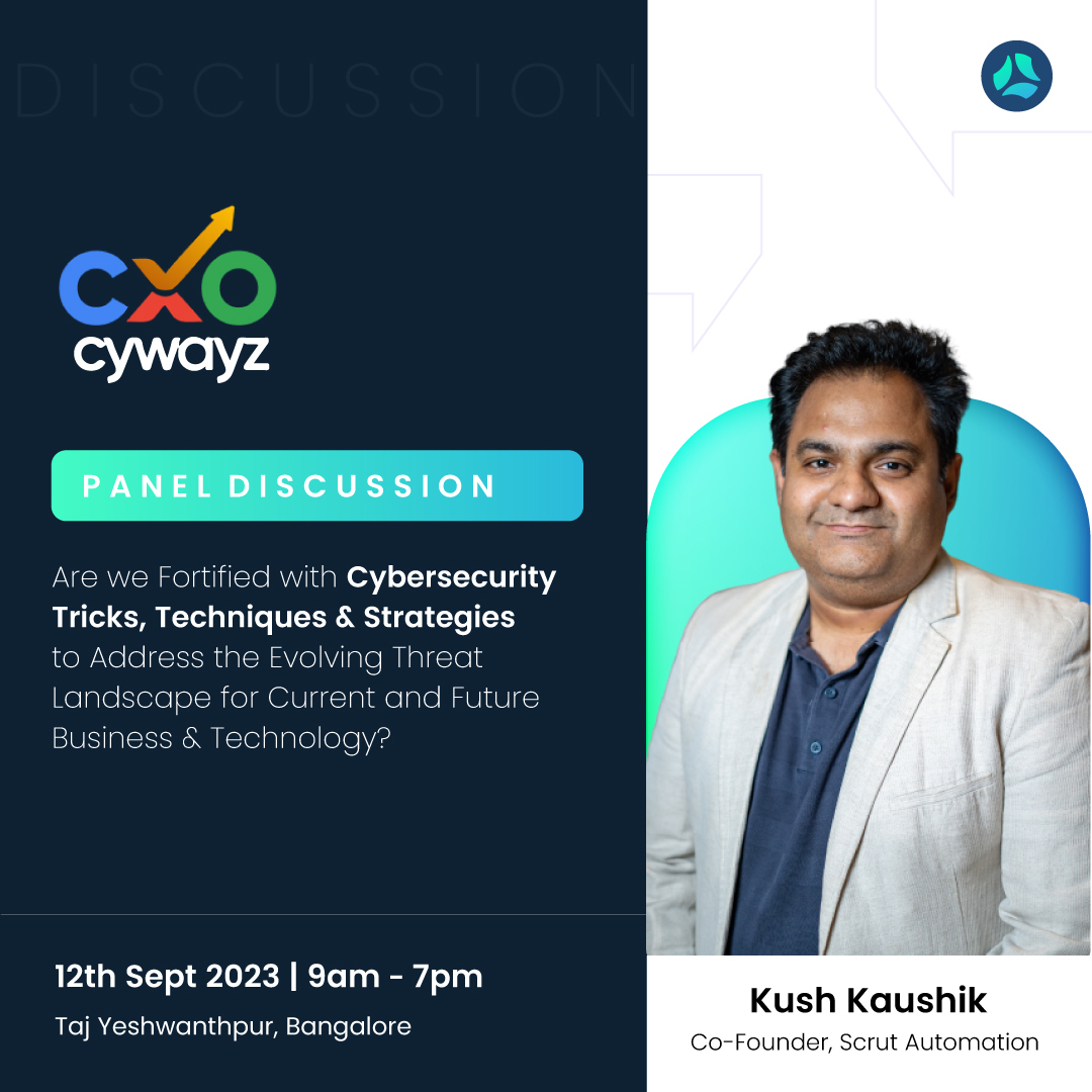 Our Co-Founder Kush Kaushik will be speaking as a panelist at Cxocywayz’s ‘Empowering CXO Cybersecurity Conference!’ Get ready to learn some useful cybersecurity tips and tricks to navigate the evolving threat landscape! 🔐

#EmpoweringCXO