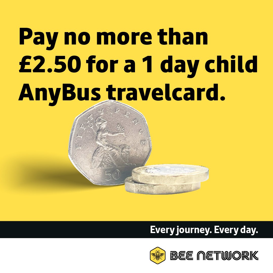 StockportMBC's tweet image. Travelling to school in the new term? #GetOnBoard with simple low bus fares! A child’s bus fare in Greater Manchester is no more than £1 for a single journey, or £2.50 for an AnyBus travelcard!

Check @OfficialTfGM advice: orlo.uk/Mcebo

#BackToSchool #BeeActive