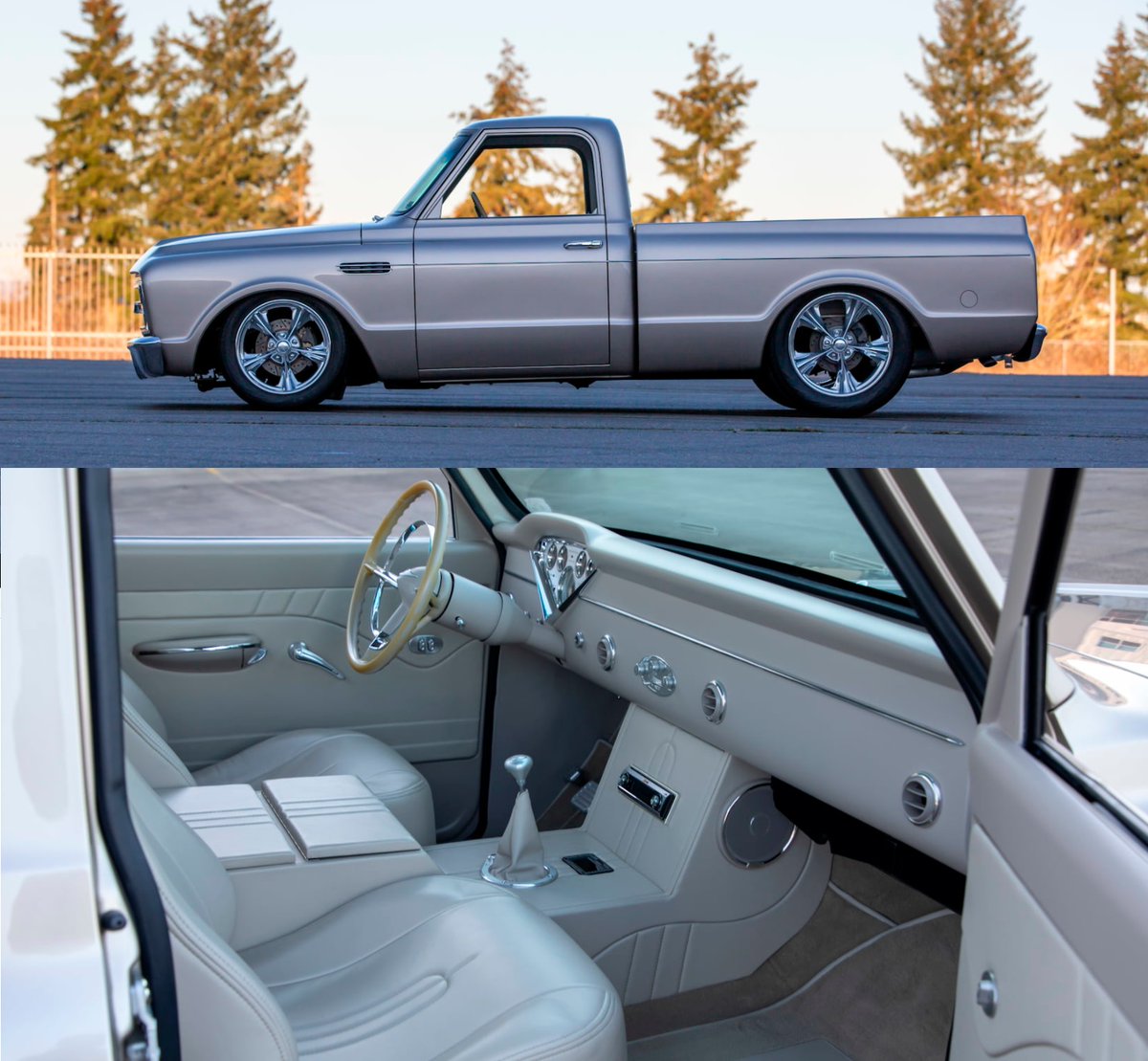 Super clean interior #chevrolet #chevy #c10