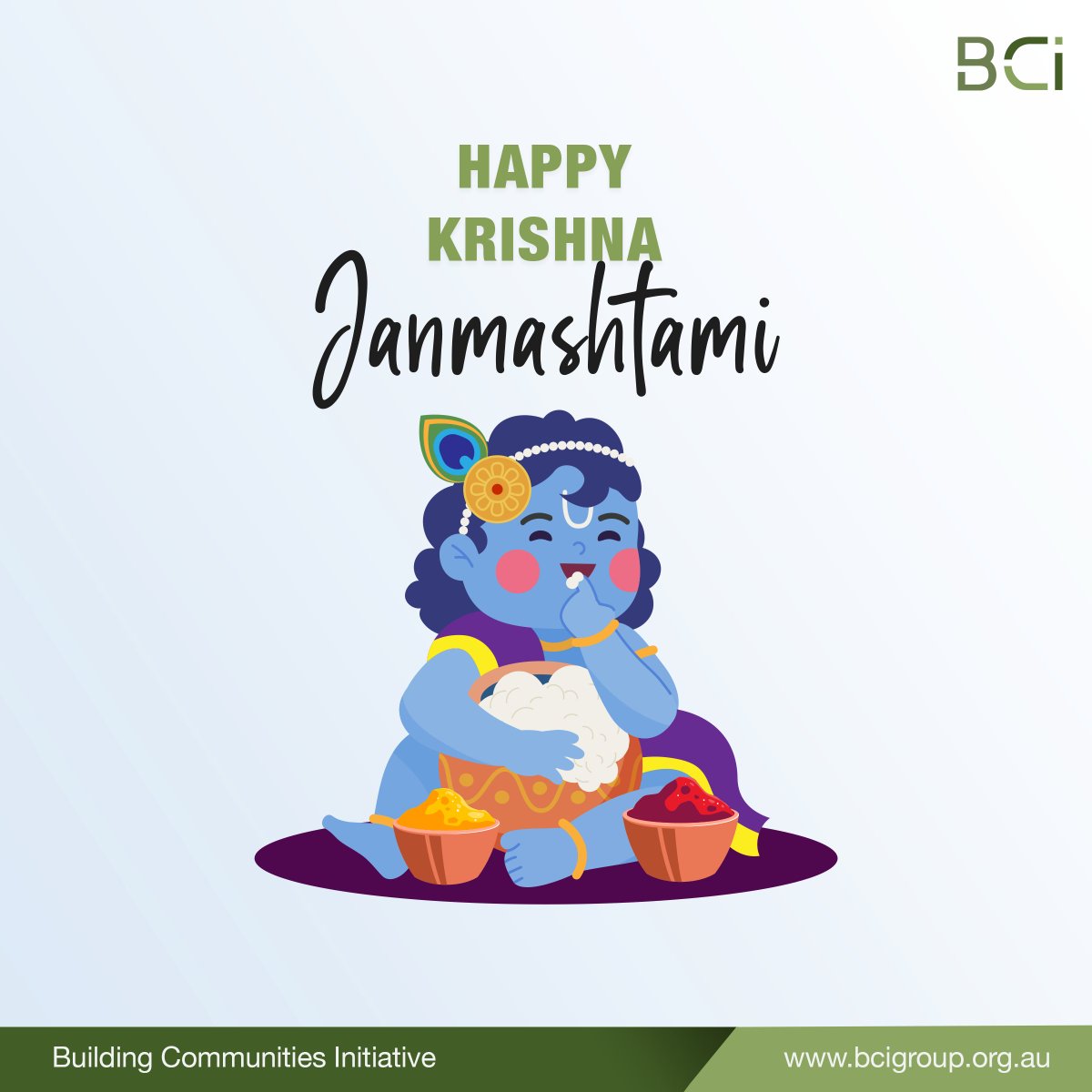 BuildingCo52447's tweet photo. May Shree Krishna's blessings fill your life with joy, love and prosperity.
Wishing you all a Happy Krishna Janmashtami!

#BCI #BuildingCommunitiesInitiative #Janmashtami #KrishnaJayanti #festivevibes https://t.co/wmr3TrZXZk