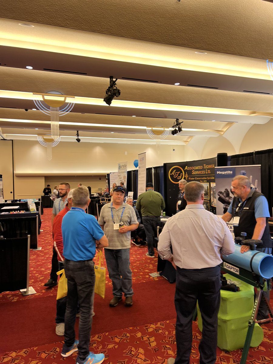 WIAWWA's tweet photo. The Expo Hall is in full swing! Thank you to all our exhibitors, we appreciate the awesome opportunity to learn and network. #wiawwa2023 #expohall #waterleaders https://t.co/jH7WEeTazr