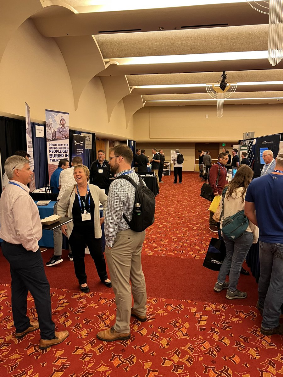 WIAWWA's tweet photo. The Expo Hall is in full swing! Thank you to all our exhibitors, we appreciate the awesome opportunity to learn and network. #wiawwa2023 #expohall #waterleaders https://t.co/jH7WEeTazr
