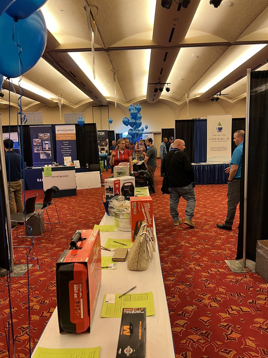 WIAWWA's tweet photo. The Expo Hall is in full swing! Thank you to all our exhibitors, we appreciate the awesome opportunity to learn and network. #wiawwa2023 #expohall #waterleaders https://t.co/jH7WEeTazr