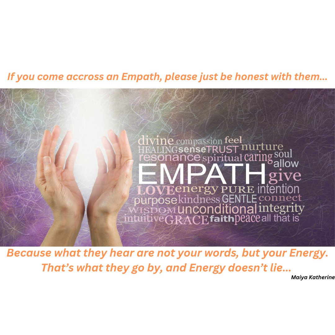 Empaths listen to your Energy, not your words. So just tell them the truth ok #empaths #empathlife #spiritualawakening #spirituality #SpiritualJourney  #guidance #energy #SpiritualJourney #Healing  #intuition #chakra  #SpiritualAwakening #divinehealing