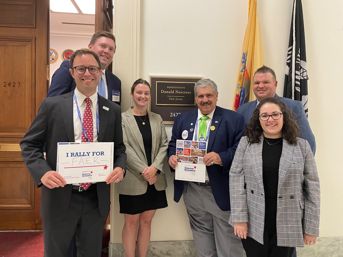 Thank you @DonaldNorcross team NJ-01 for a great #RallyMedRes meeting today! Grateful to have the opportunity to talk about impact of @NIHFunding #FundNIH