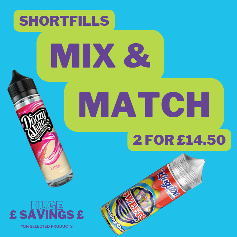 SweetGeezVapes's tweet photo. π Elevate your vape with endless flavours! Sweet Geez Vapes brings you Mix & Match Shortfill E-liquid: 2 for Β£14.50. π¬οΈ Ignite your taste buds and customize your experience today! π¨π§ #SweetGeezVapes #VapeDeals #EliquidMixAndMatch #vape #shortfilleliquid #cheapeliquid https://t.co/v0BqNSu5bp