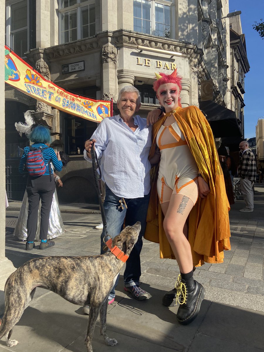 Carnesky’s street of showwomen is open 4-8pm, today, Fri & Sat. Come down to Cloth Fair @thecityofldn Bartholomew Fair is reimagined. thecityofldn.com/event/carnesky…