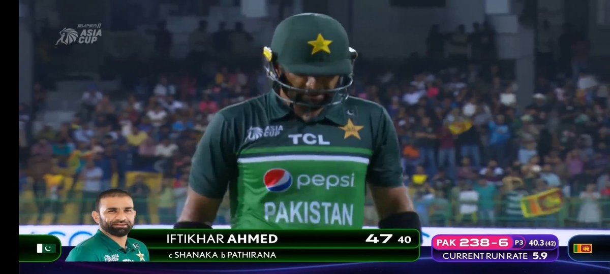 Shamarana3's tweet photo. Kash fifty ho jati 💔#AsiaCup2023 https://t.co/dJuSTTZWDn