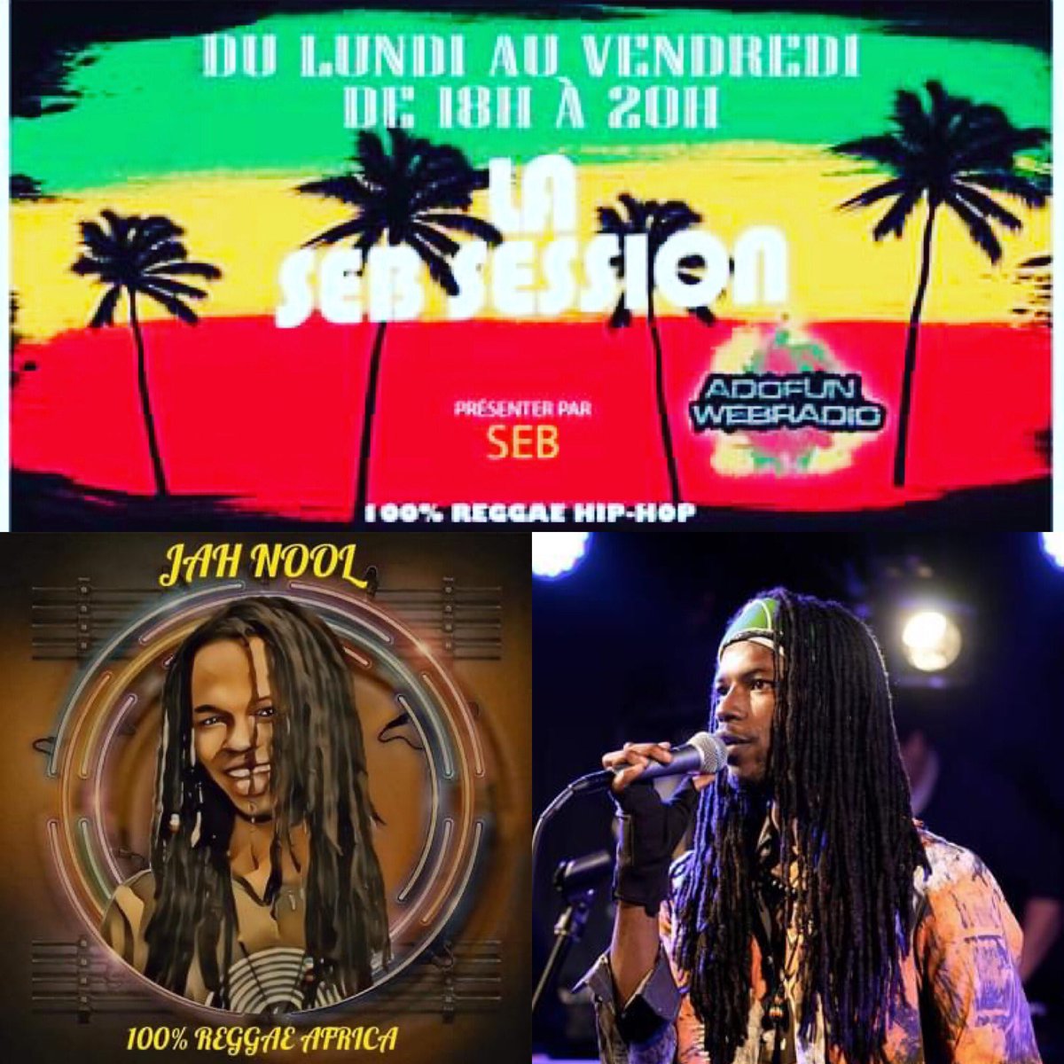 VybzFMOfficiel's tweet photo. Rendez-vous CE SOIR 🔥🔥 LA SEB Session AVEC SEB. EN DIRECT !! 18h 20h sur @AdoFunOfficiel avec une semaine spéciale consacrée à @nool_jah #artistedelasemaine #jahnool rendez vous sur les applications gratuites et https://t.co/PdsgyM3W76 et https://t.co/jgH6C5lUVK https://t.co/iEoUiiY6Rc