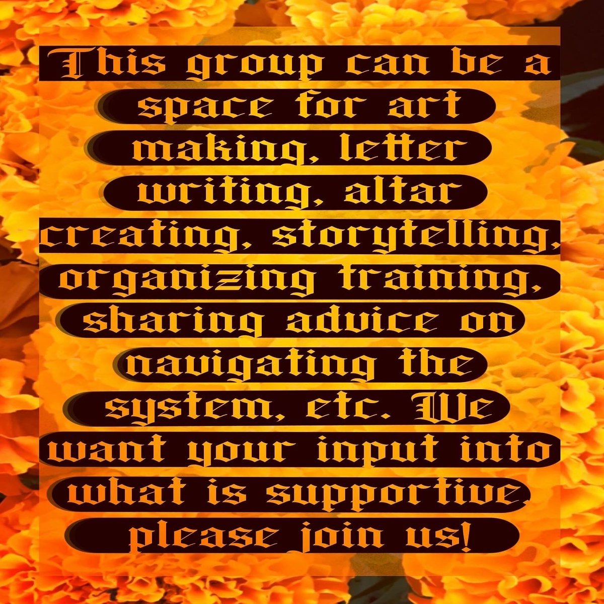 nojaildeaths's tweet photo. We want to invite all people impacted by imprisonment to come together and build community and power. We are starting a group where people can share experiences of being locked up, supporting people who are imprisoned or losing someone inside. https://t.co/l1vowtDK1S