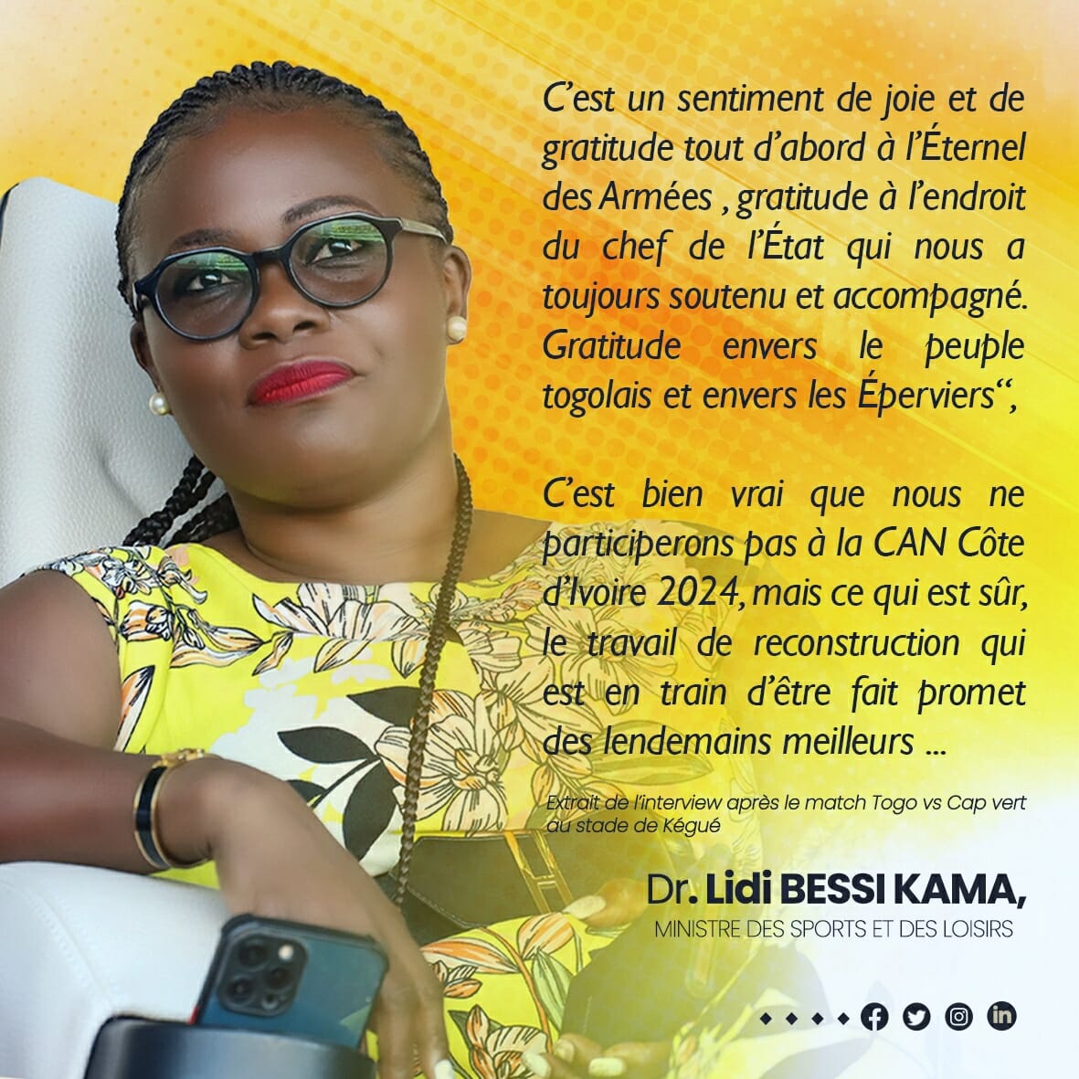 ObeyStar6's tweet photo. Pour la Patrie 228 🇹🇬🇹🇬🇹🇬

@MinistereSports
@LidiBessi
@GouvTg
@FtfTogolaise
@Obeystar5 
@ObeyStar6 
@Football

Le désir de bien faire est un puissant moteur@Obeystar Corporation Lomé-Togo. https://t.co/cMR6D3X278