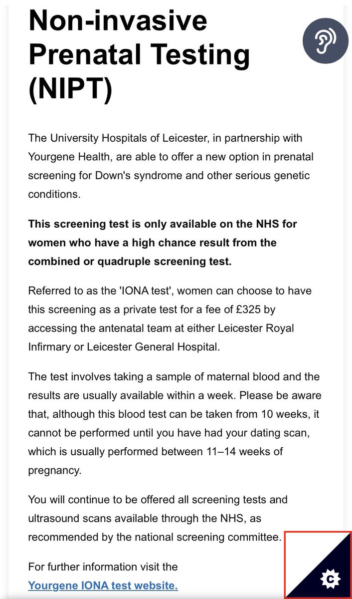 KilkennyTed's tweet image. Yourgene Health #NIPT @Leic_hospital . #ygen part of the enlarged @NovacytGroup #clinicaldiagnostics #diagnostics @NHSEngland #novacyt #ncyt #alnov