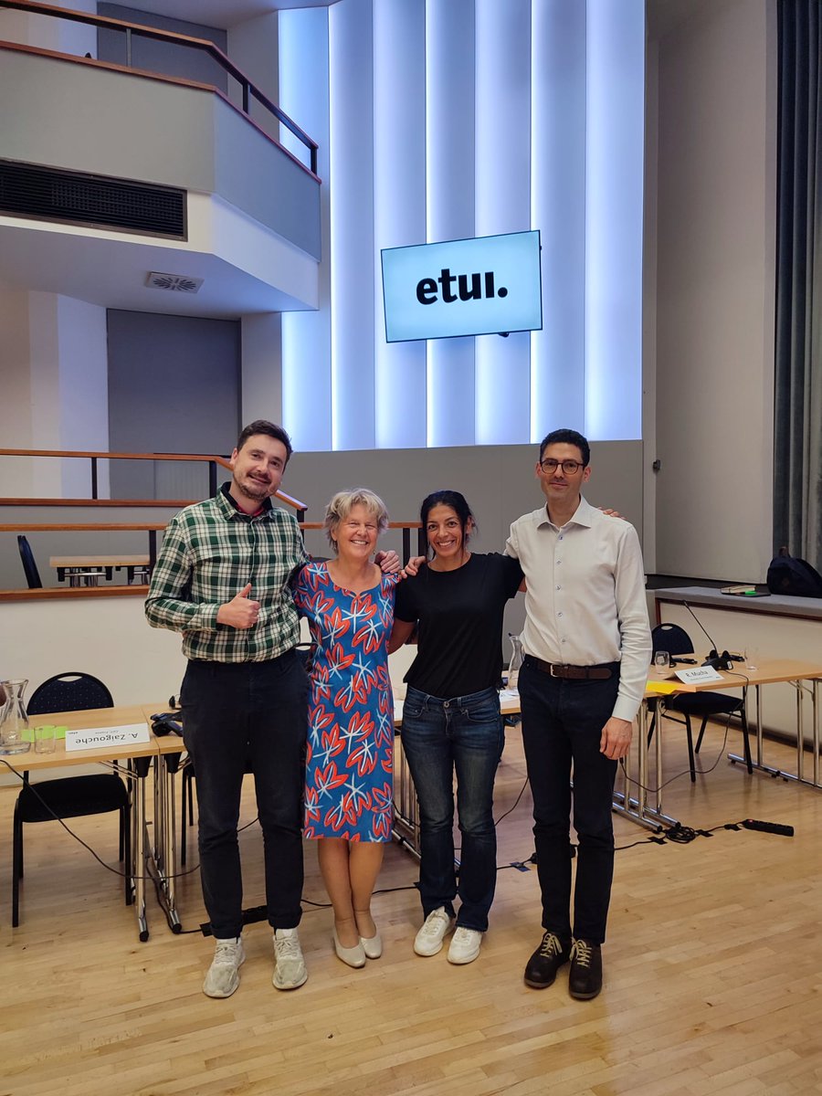 Working with colleagues from <a href="/etuc_ces/">EUROPEAN TRADE UNIONS</a> and <a href="/EPSUnions/">EPSU</a> at the "Together for health and safety" seminar. Thanks to <a href="/ETUI_org/">ETUI - European Trade Union Institute</a> for organising this excellent event! With the elections upcoming, collaboration between unions is more important than ever to deliver for workers ✊