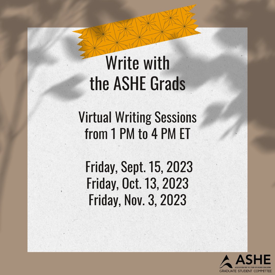 ASHE Grads tweet media