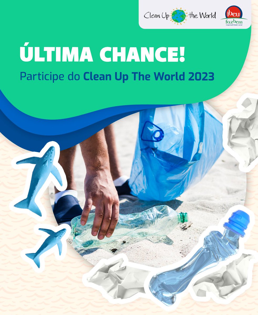 IbeuRJ's tweet photo. Ainda há tempo para fazer a sua inscrição no maior evento de limpeza de praias do mundo, o Clean Up The World! 🌍

A limpeza ocorre simultaneamente em mais de 130 países e, aqui no Rio, acontecerá em vários pontos da cidade.

16/09, 10h às 13h.

https://t.co/W7otbjfi54 https://t.co/VyYbhZwS1q