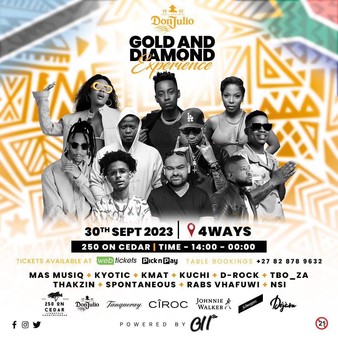 AdvoBarryRoux's tweet photo. Admist all the chaos &amp; events happening this month, finally an event that makes sense, right in the heart of Fourways📍Don Julio &amp; @011_bw are bringing the heat 🥵 to end the spring &amp; start the summer 🔥🥵 My advise is get your tickets 🎟 NOW! -011bw.com for more info🥳 https://t.co/Zzy6wwkjrL