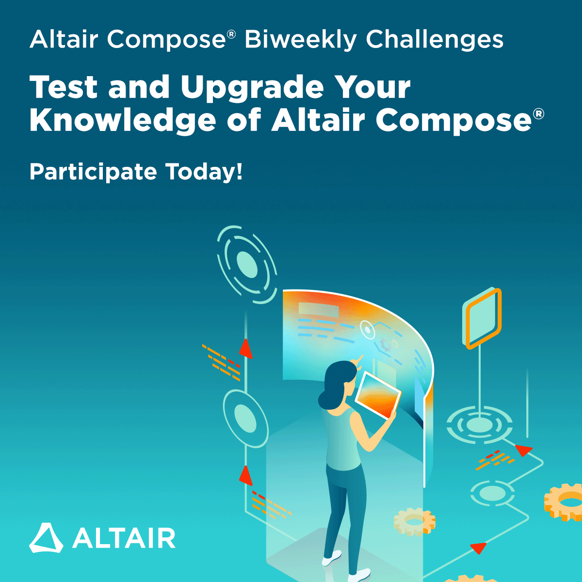 We've launched a new challenge in the Altair Community: We use Altair Compose to showcase its ability to simulate a system's response from its transfer function and how data can be written into and read from CSV files.
Take on the challenge: community.altair.com/community?id=c…